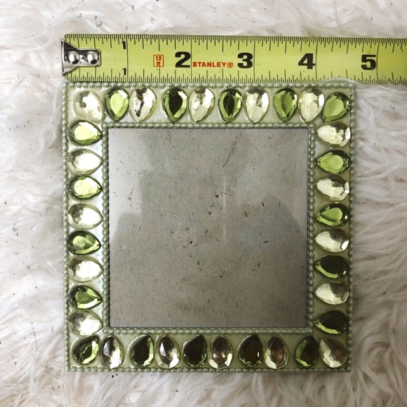 Y2K Picture Frame Lime Green Jewel Square 4.5x4.5 - Picture 2 of 5